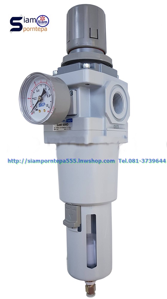 SAW600-10BG SKP Filter Regulator Lubricator 1 Unit Size 1" pressure 0-10 bar(kg/cm2) 150psi Temp 0-90C 